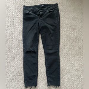 Paige distressed skinny jeans